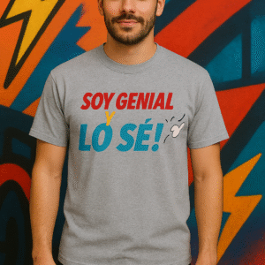 Camiseta Divertida Soy Genial y lo se