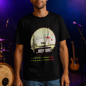 👕 Camiseta "The Old VU Meter, Stereo Music Sound, Vintage HiFi Audio" | Estilo Retro para Amantes de la Música
