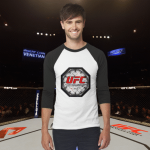 👕Camiseta ¾ estilo béisbol. The Ultimate Fighting Championchip, UFC, Deporte de Combate, MMA