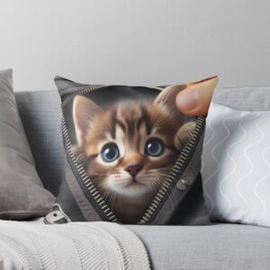 MI Pequeño Gatito Asombrado Cojín