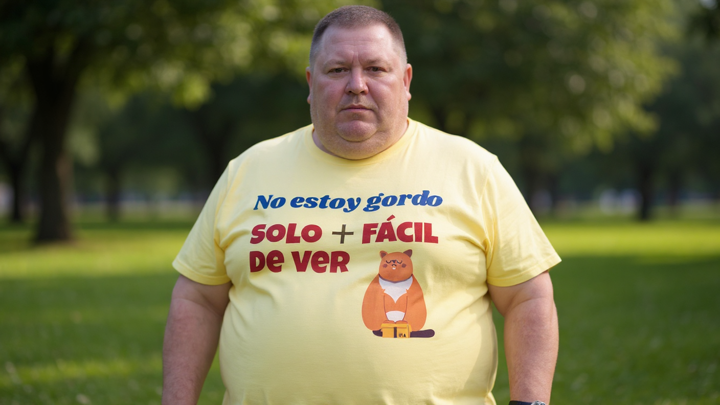 Camiseta divertida y motivacional No estoy Gordo
