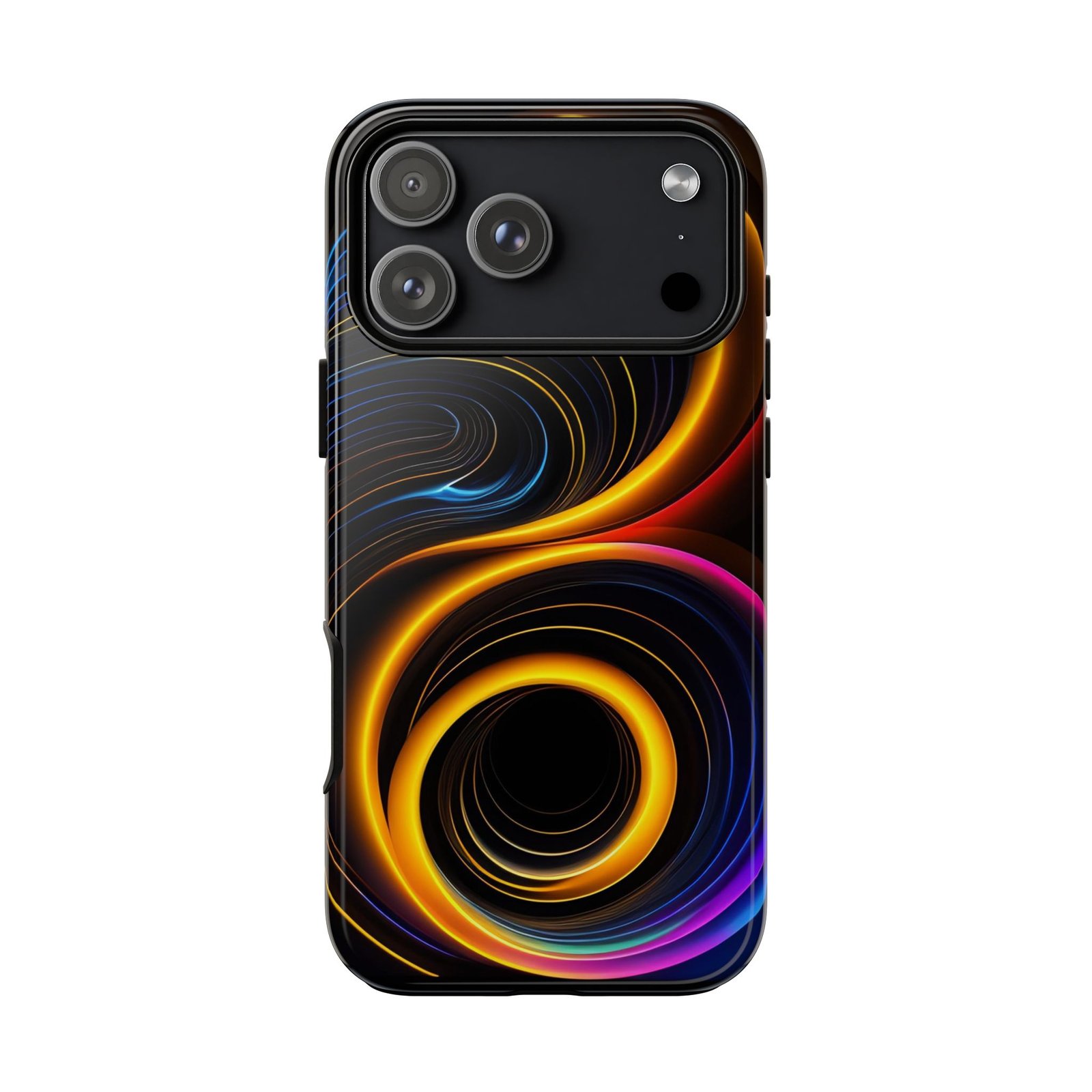 Phone Case — Neon Swirl Tough Protective Case - Imagen 2
